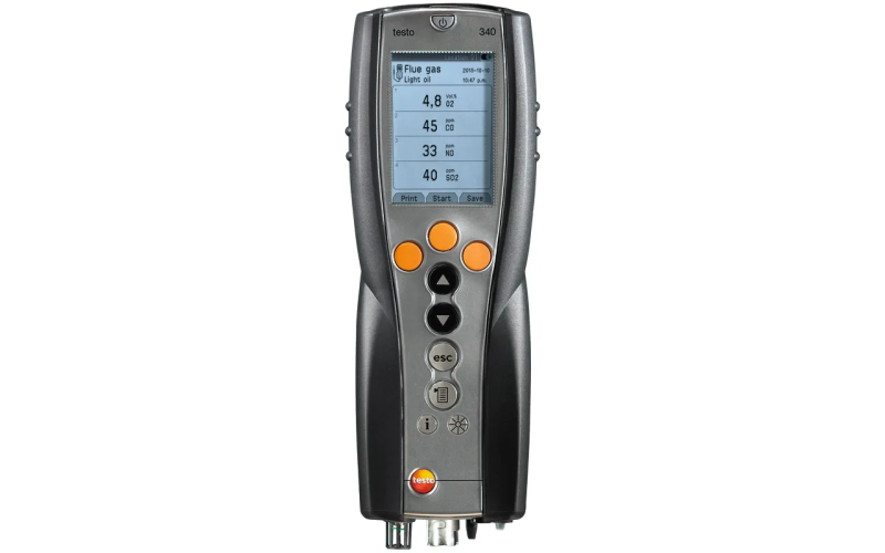 Testo 340 analyzátor spalin s modulárními senzory pro průmyslové měření emisí